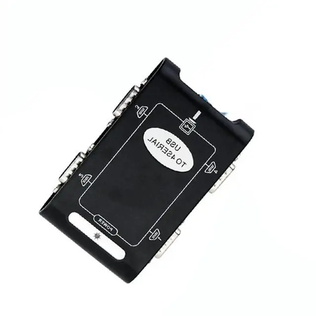 Alt view image 3 of 3 - Serial Port Adapter: 4-Port RS232 DB9 COM to USB 2.0 Adapter Card (RS232 to USB Cable),Industrial ,for POS System