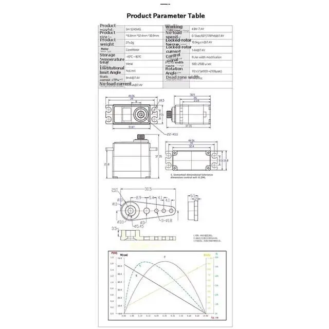 Alt view image 3 of 3 - 15KG 5245MG Metal Gear Digital Servo High Torque Motor Long Lifespan Digital Servo with HFP-3 Programming