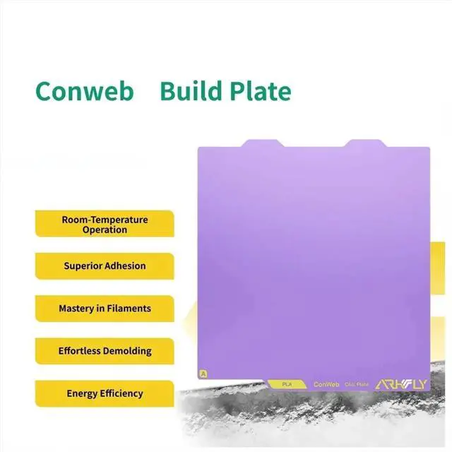 Main image of Build Plate Cobweb Cool Plate Spring Steel Double-Sided Textured for Lab A1 MINI 3D Printer