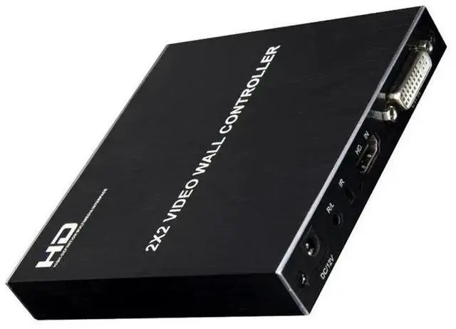 Main image of Video Wall Controller TV Splicing Box 1X2 1X3 1X4 -Compatible 4 Screen Splicer Edge Adjustment RS232