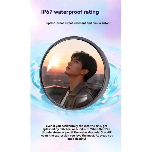 Alt view image 2 of 3 - Electronic Badges 1.85 Inches LCD Touch Screen Animes Pin Can Uploading Photos GIFs and Videos Gift for Fan