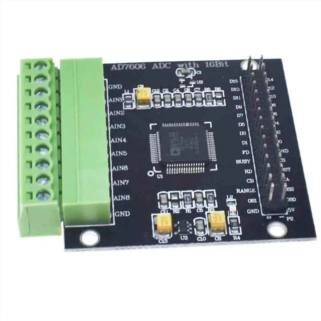 Alt view image 2 of 6 - AD7606 Module Multi-Channel AD Data Acquisition Module 16-Bit ADC 8-Channel Synchronous Sampling