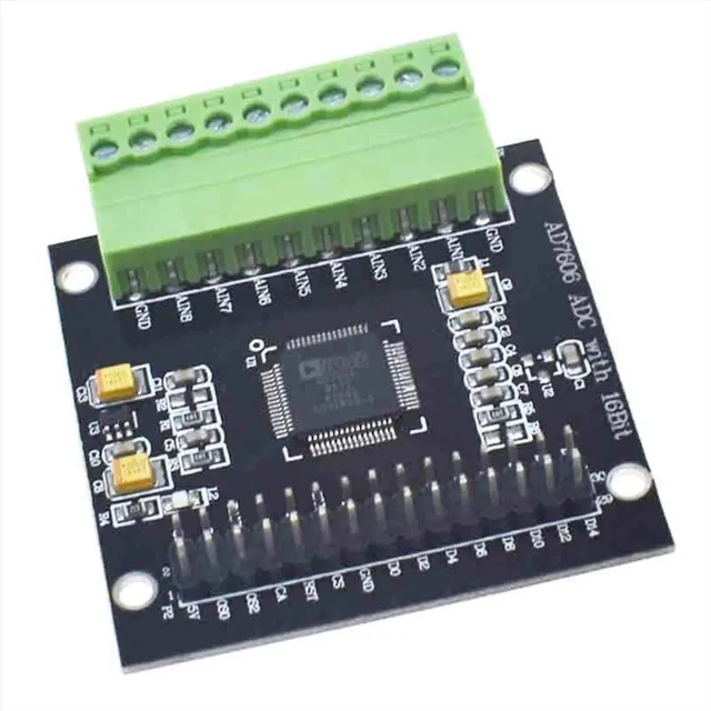 Alt view image 3 of 6 - AD7606 Module Multi-Channel AD Data Acquisition Module 16-Bit ADC 8-Channel Synchronous Sampling