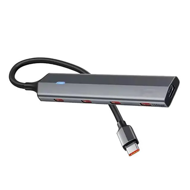 Alt view image 3 of 3 - USB C 3.2 Gen2 Hub to 4 Type C Adapter Aluminum Alloy Cooling 10Gbps USB C HUB Splitter for Phone PC Laptop