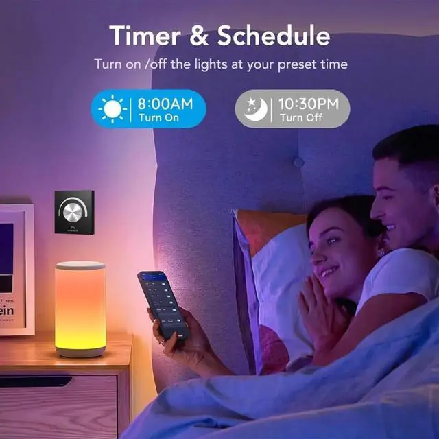 Alt view image 2 of 6 - Rotary Glass Panel Constant Voltage LED Controller DC 12V 24V Smart Dimmer TUYA APP Cloud Control White