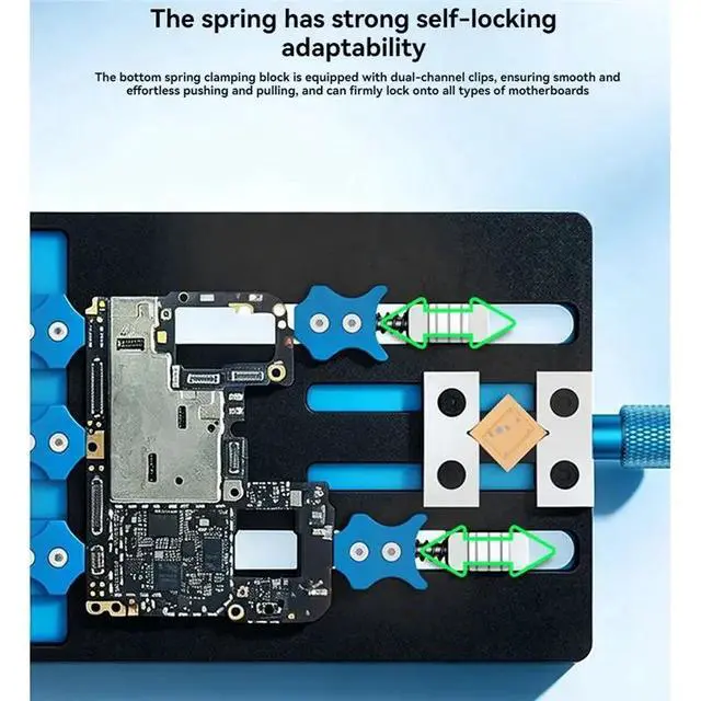 Alt view image 2 of 6 - For Phone Repair Dual Clamp Multifunctional Repair Fixture For Irregular Double-Layer PCB Holder Soldering Maintenance Tool