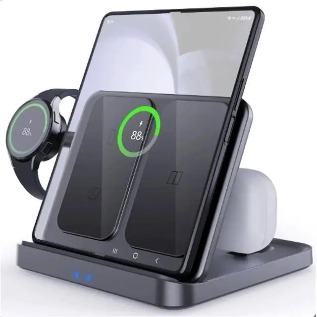 Alt view image 3 of 3 - Foldable Charger for Z Fold 7 6 for Galaxy S24 S25 Ultra Charger Stand