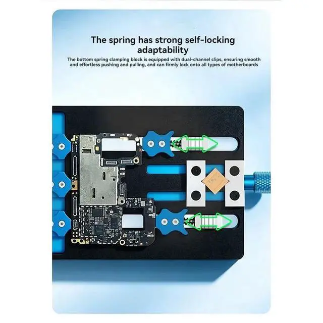 Alt view image 3 of 6 - For Phone Repair Dual Clamp Multifunctional Repair Fixture For Irregular Double-Layer PCB Holder Soldering Maintenance Tool