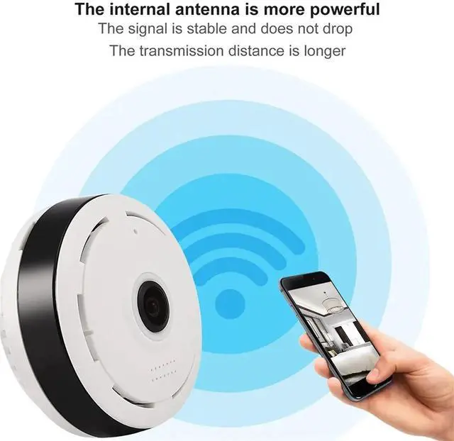 Main image of HD Panorama Camera 3MP Smart Home Security Camera 360° Panoramic Fisheye IP Cam Night Vision Surveillance Cam 32GB