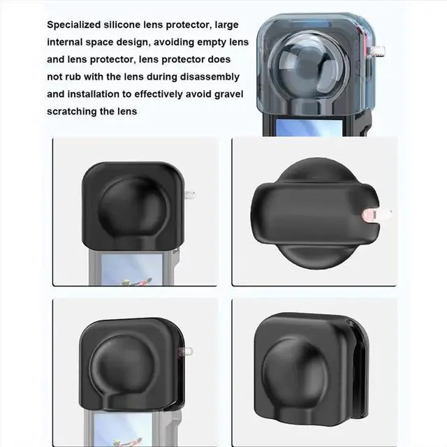 Main image of Cage Protective Case for X5,Metal Frame Expansion Adapter Mount with Lens Cover Camera Accessory