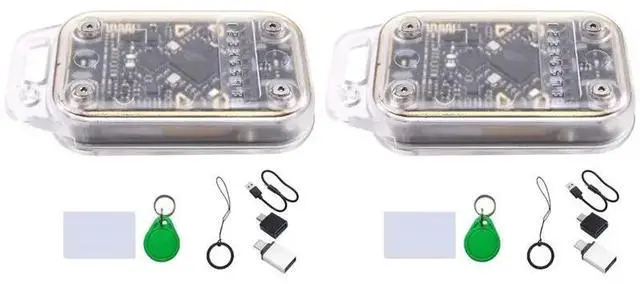 Main image of 2X Chameleon V3.0 RFID Smart Chip Reader Emulator 125K 13.56M IC Card Tag Copyer+UID Keychain/CUID Card Read Writer
