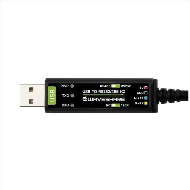 Alt view image 2 of 3 - USB to RS232/RS485 Serial Cable Converter with Extension Cord FT232RNL Chip Compatible with Win 7/8/10/11