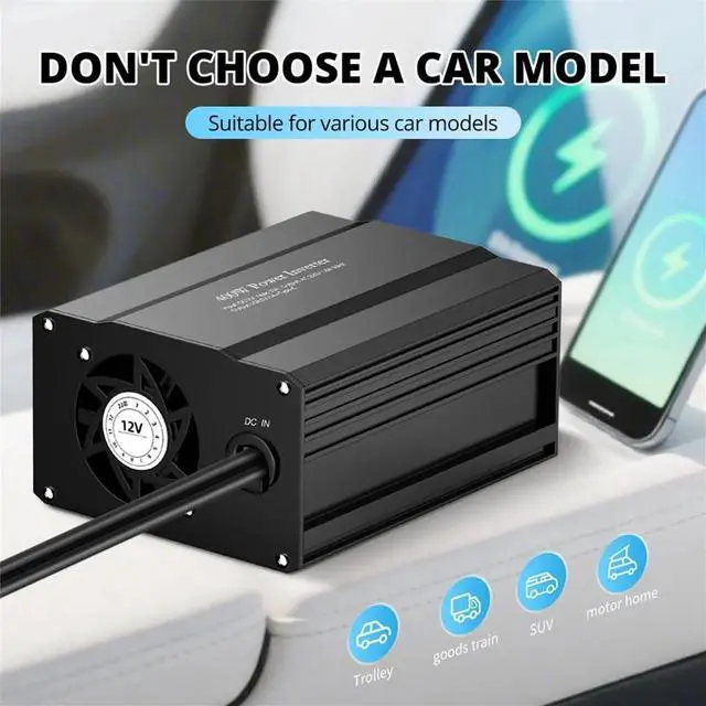 Main image of DC12V to AC 220V 50HZ Modified Wave Inverter Solar Car Power 400W Voltage Converter TYPE-C USB EU