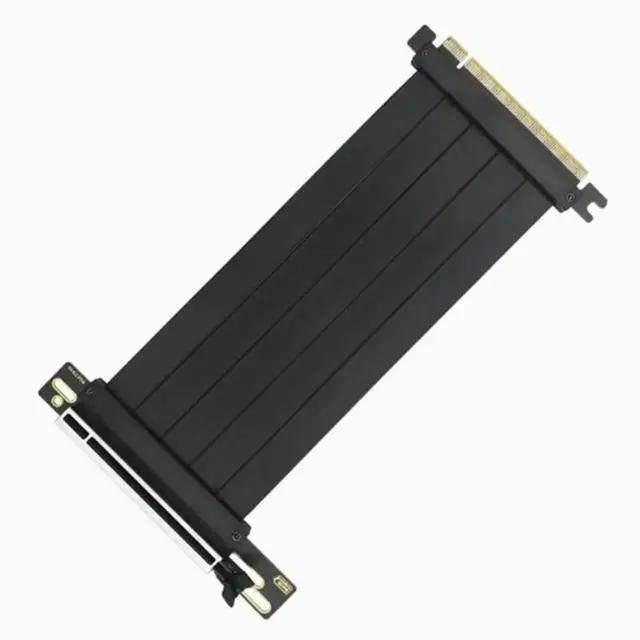 Alt view image 3 of 3 - PCIE 4.0 X16 Adapter Graphics Card Extension Riser Cable 90 Degree for GPU Gold Finger PCI-Express for Server Computer