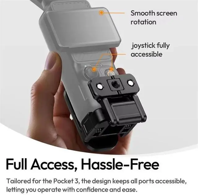 Main image of PK16 Magnetic Quick Release Base for Pocket 3 1/4" Screw 270° Adjustable Action Cameras Holder