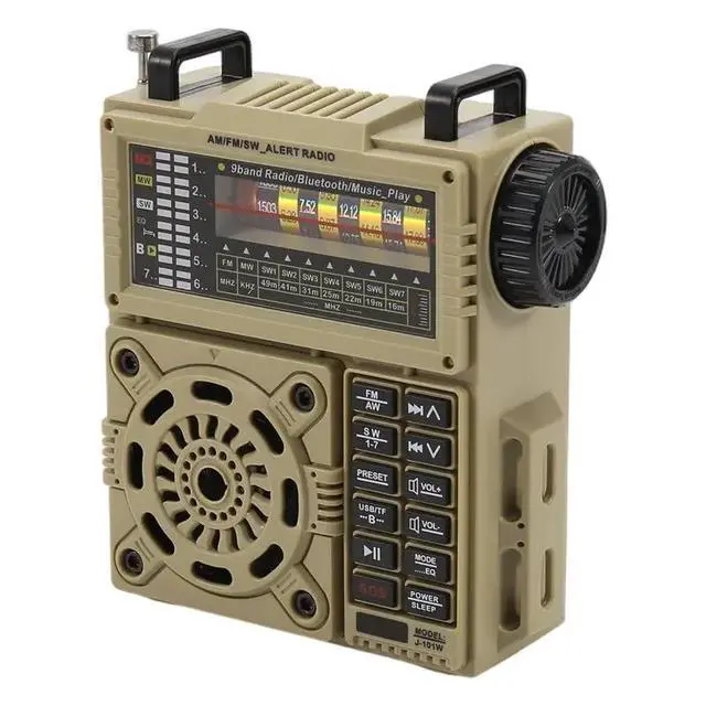 Alt view image 3 of 3 - Full-Band AM/FM SW FM Radio Receiver Ham Radio Emergency Shortwave SOS Alert Amateur Radio