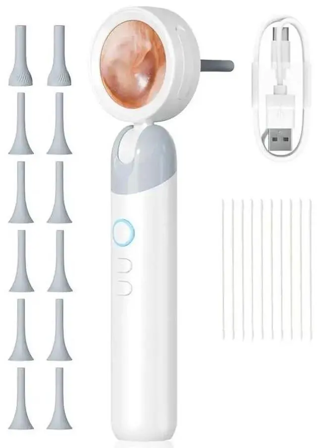 Main image of Ear Otoscope With 1080P HD Camera And 4 LED Lights 1.38" IPS Display Ear Camera Ear Scopes With Inspection Head