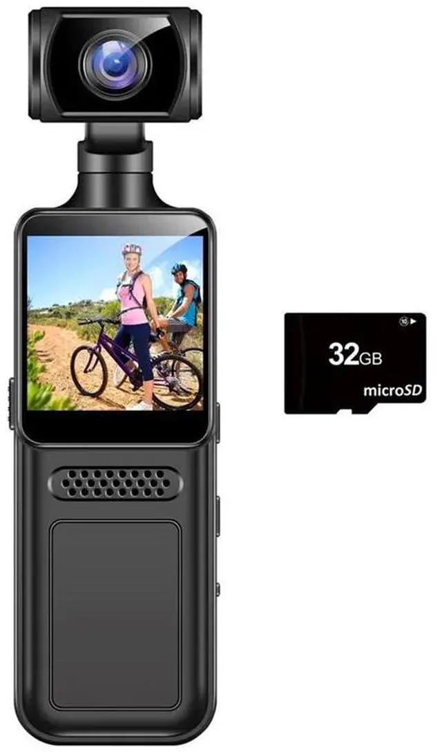 Main image of 2K Protable Digital Camera Body Worn Camera 180 Degrees Rotate Bike Driver Recorder Camera Driver Recorder