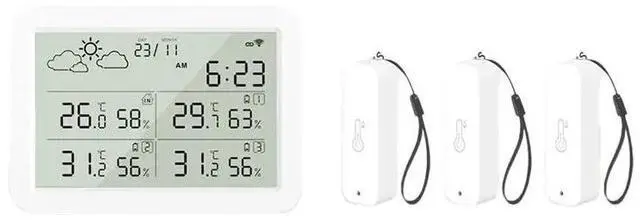 Main image of Tuya LCD Smart Weather Station Sensor For Weather Forecast Smart Linkage Temper Humidity Calibration/Alarm