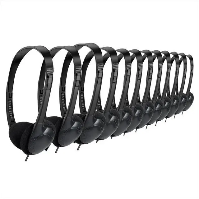 Alt view image 2 of 3 - 12 Pack Kids Headphones for Classroom School Students, Headphones for Students Children Toddler Teens