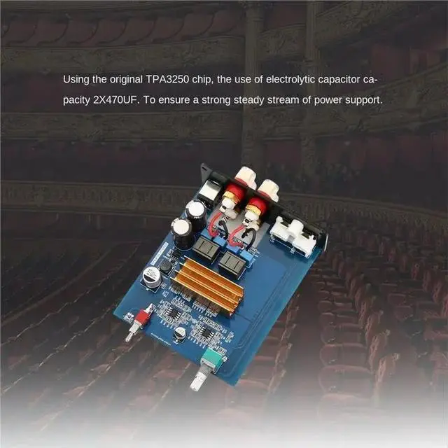 Alt view image 3 of 6 - TPA3250 Power Amplifier 2-Channel Hifi Class D Digital 2X130w D130C