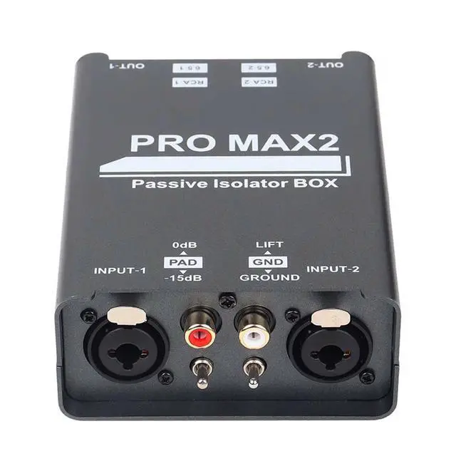 Alt view image 2 of 3 - 2-Way Audio Isolator Audio Current Noise Eliminator XLR 6.5 Lotus Isolator Mixer Live Broadcast
