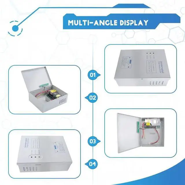 Alt view image 3 of 4 - 208CK-D AC 110-240V DC 12V/5A Door Access Control System Switching Supply Power UPS Power Supply