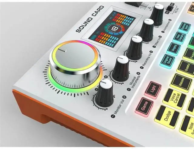 Main image of External Live Sound Card, Audio Mixer Board, for Live Streaming Music Recording Karaoke Singing Gaming Y300
