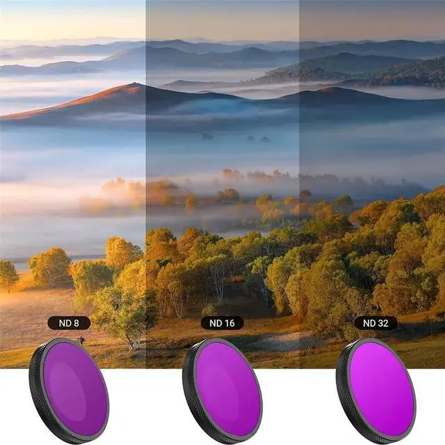 Main image of For Nano ND Filter Set ND8 ND16 ND32 ND64 Filter Enhanced Polarising HD Glass Essential Camera Accessories