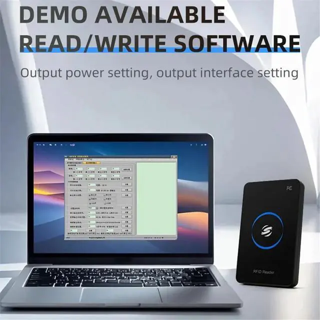 Alt view image 2 of 3 - Ultra High Frequency UHF Reader Writer for ISO18000-6C EPC GEN2 with SDK Development USB 902-928MHz Desktop Reader