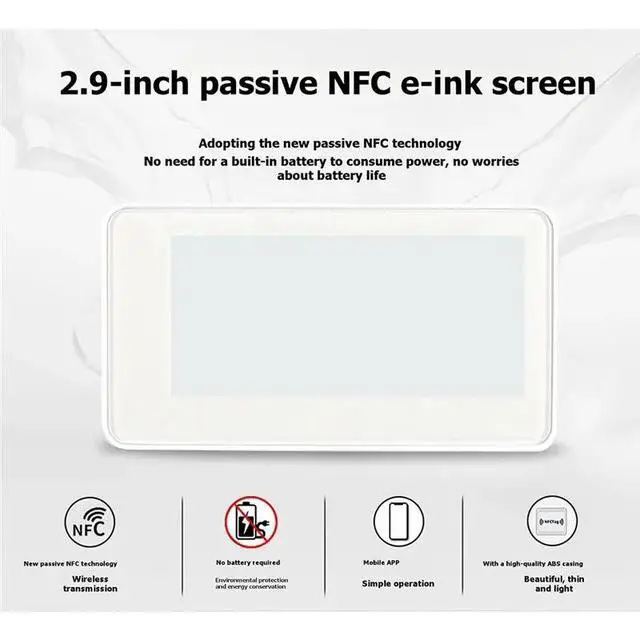 Alt view image 2 of 3 - 2.9Inch Passive -Powered E-Paper Display Battery-Free Tag Screen Low Power E Ink Module For Smart Labels Iot