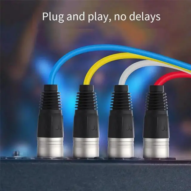 Alt view image 3 of 3 - 4 Channel XLR Snake Cable Male to Female 2m with Color-Marked Connectors for Microphone Professional Stage Studio Live