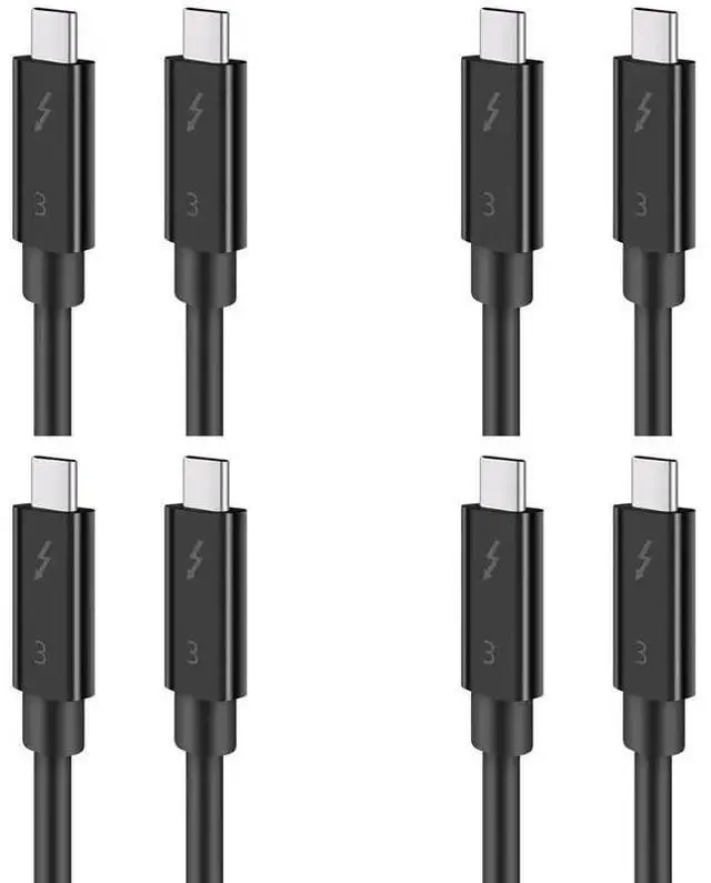 Main image of 4X Typec Cable For Thunderbolt 3 Data Cable 40Gbps Full Speed 100W Fast Charge 5K Transmission 50Cm