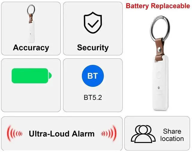 Alt view image 2 of 3 - 4Pack Dual-System (for Android) Air Tracker Smart Tracker, Designed to Prevent the Loss of Valuable Items