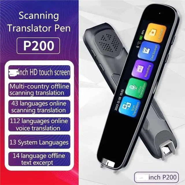 Alt view image 2 of 6 - P200 Intelligent Translation Machine Offline Chinese 1+8G