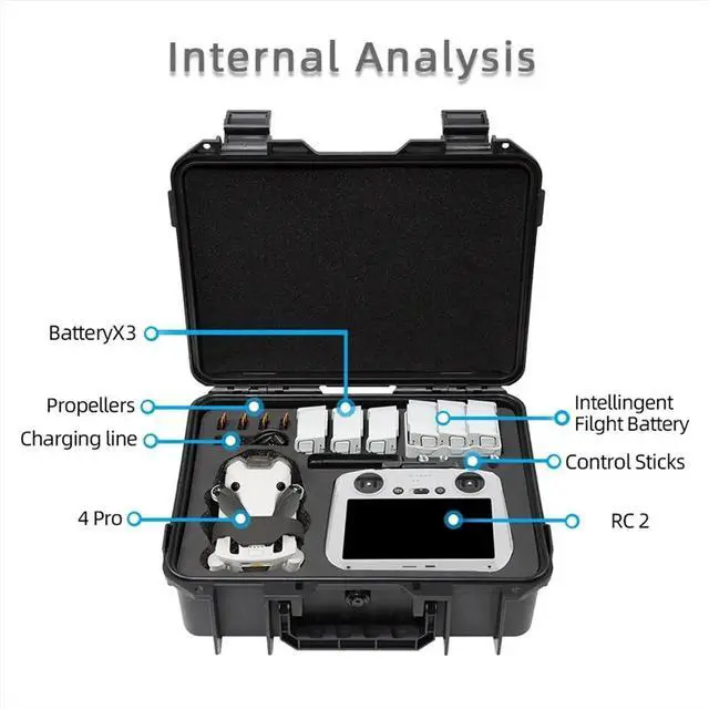 Main image of For Mini 4 Pro Storage Case Mini 4 Pro Explosion Proof Case Waterproof Box Hard Shell Large Capacity Case