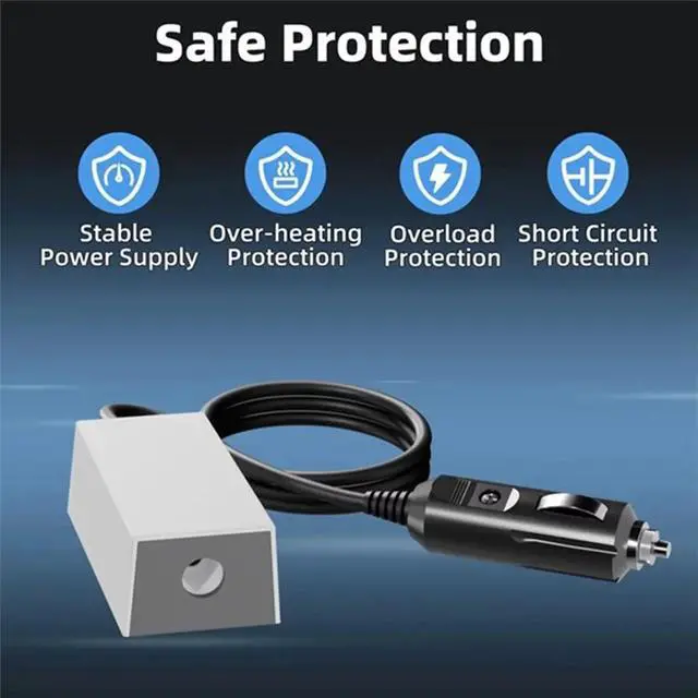 Alt view image 2 of 3 - For Mini 12V Adapter with 30M Extended Range Lighter Plug to 36V DC Step Up Converter Power Cable 60W