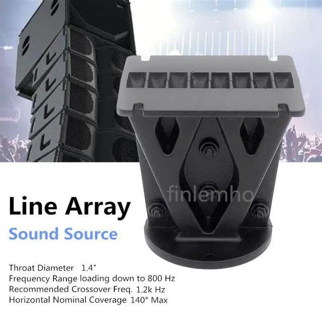 Alt view image 2 of 3 - 1PC DJ Speaker Tweeter Horn Aluminium Line Array Waveguide 1.4 Inch Professional Audio For Public Address Home HiFi Mixer Audio