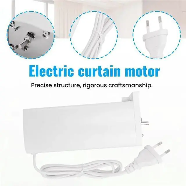 Alt view image 3 of 3 - Tuya Zigbee Smart Electric Curtain Motor With 2 Channel Remote Intelligent Shutter Motor For Alexa EU Plug