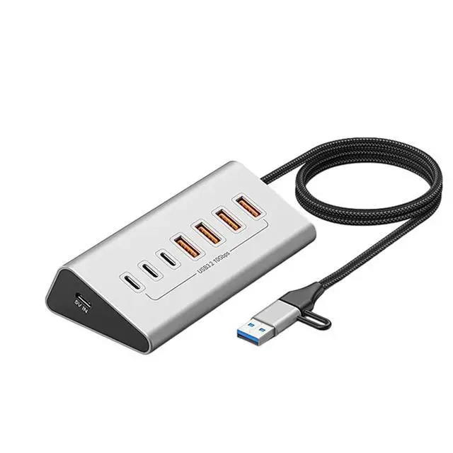 Alt view image 2 of 3 - USB 3.2 10Gbps Hub USB Docking Station Type C Splitter Multi 7 Ports Switch for PC Laptop Data Transfer Charging Dock