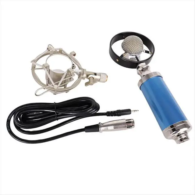 Alt view image 3 of 3 - Professional Condenser Wired Vintage Recording Studio Microphone for Live Broadcast White