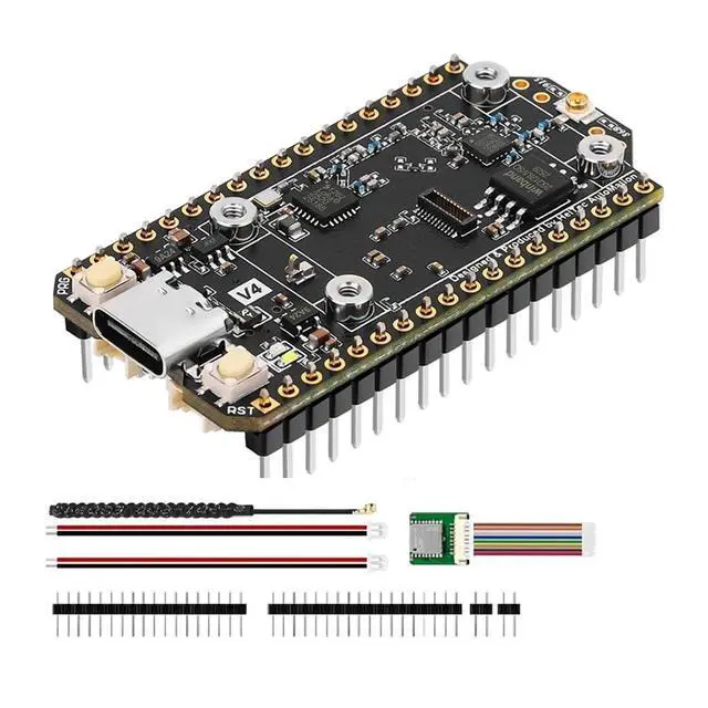 Alt view image 2 of 3 - Heltec V4 Meshtastic LoRa 32 Dev-Board Set Soft Antenna SX1262 Solar Powered BLE Low Power W/GNSS