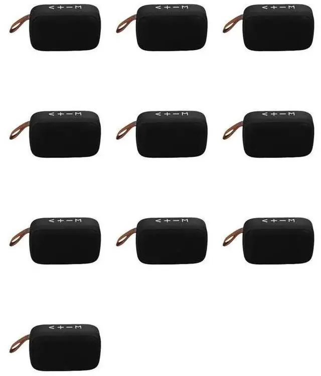 Main image of 10X Speakers Outdoor Bluetooth Mini Loudspeaker Column 3D Stereo Music Player Hifi Sound Box Black