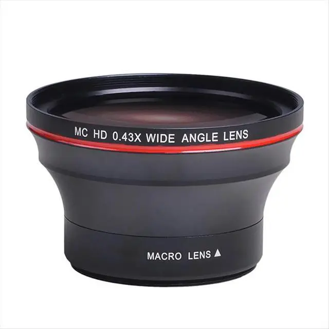 Alt view image 2 of 3 - 58MM 0.43X Professional HD Wide Angle Lens (w/Macro Portion) for 70D 77D 80D 90D Rebel T8i T7 T7i T6i T6s T6