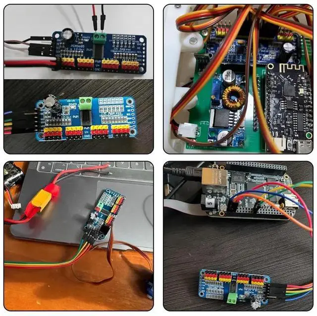 Main image of 10pcs PCA9685 16 Channel 12-Bit PWM Servo Motor Driver IIC Module for and