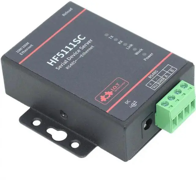Main image of RS485 to Ethernet Converter HF5111SC Support Modbus MQTT ( Replace HF5111S) EU Plug