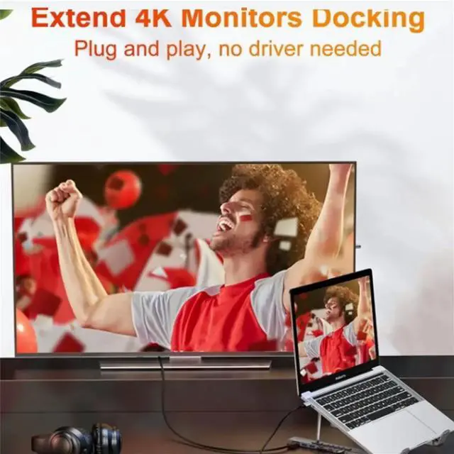Alt view image 2 of 3 - USB C Laptop Docking Station Stand with USB C 2 USB 3.1 SD TF Card Ports PD 100W Universal Docking Station