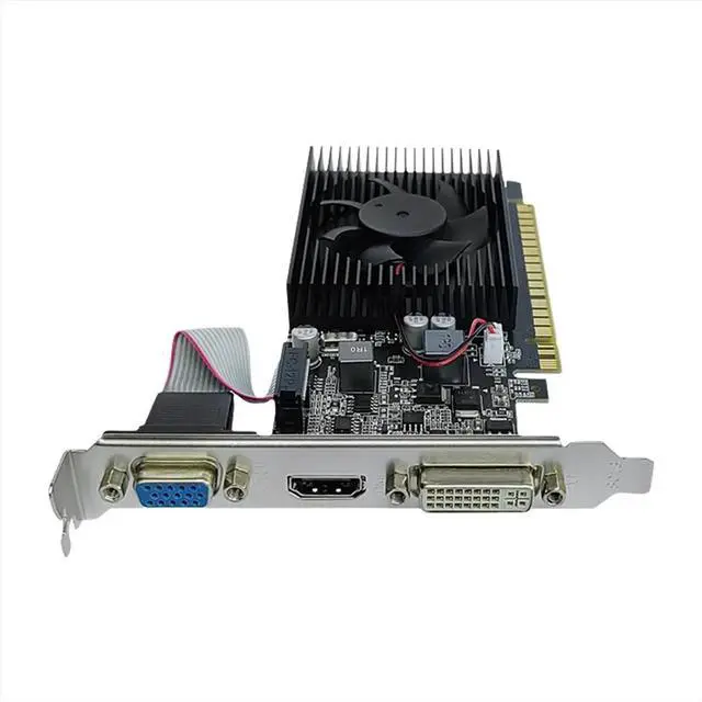 Alt view image 3 of 3 - GT210 1GB DDR3 64Bit Graphics Card PCIE 2.0 40nm GPU -Compatible+VGA+DVI Desktop Video Card with 2 X Baffle