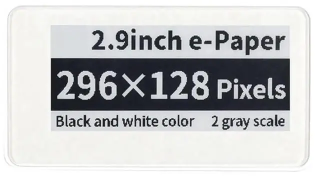 Alt view image 3 of 3 - 2.9inch Passive NFC-Powered E-Paper Display Battery-Free NFC Tag Screen Low Power E Ink Module for Smart Labels IoT