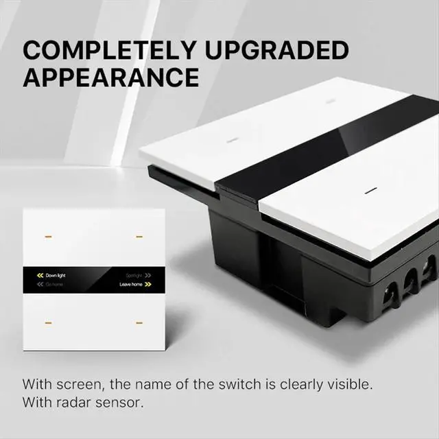Alt view image 2 of 3 - Tuya Zigbee Smart Scene Switch Lighting Smart Control Scene Control Switch Panel Smart Socket Smart Switch 485 86 Box C